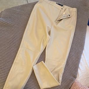 Zara faux leather high waisted leggings Sz M
